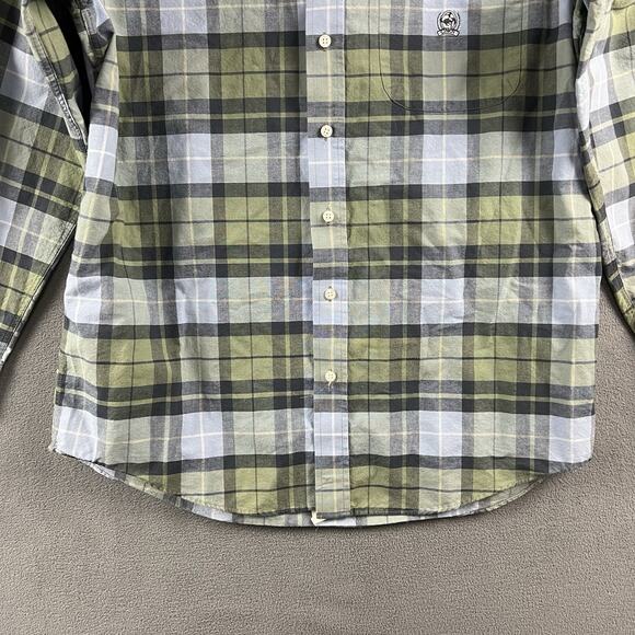 Cinch Shirt Mens Size Large Green Long Sleeve Button Up Plaid Western Rodeo - Picture 3 of 9